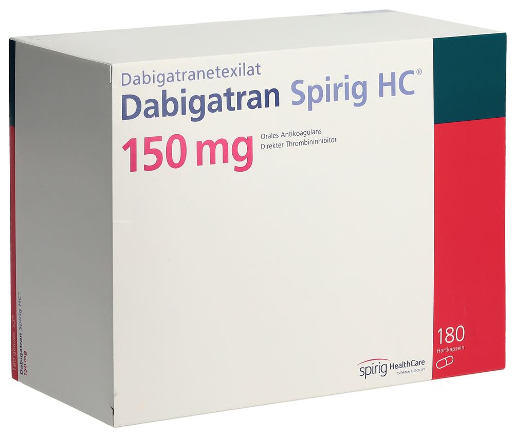 DABIGATRAN Spirig HC caps 150 mg 180 pce