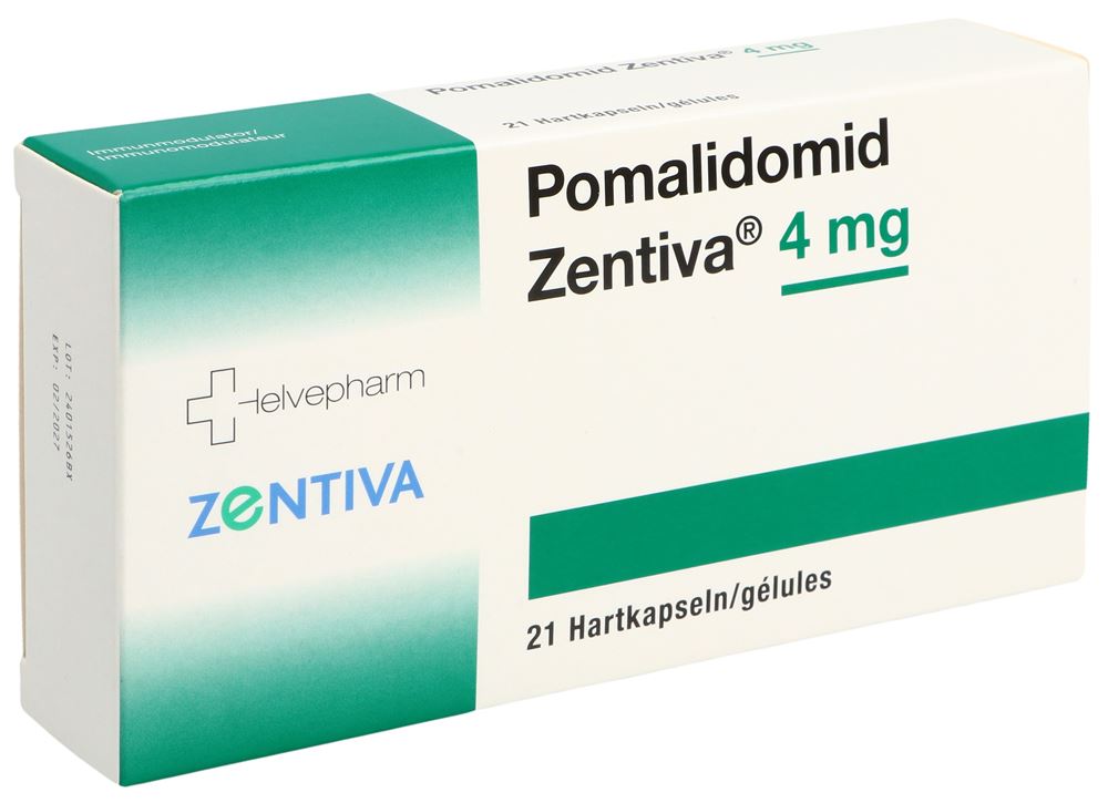 Pomalidomid Zentiva 4 mg, Hartkapseln