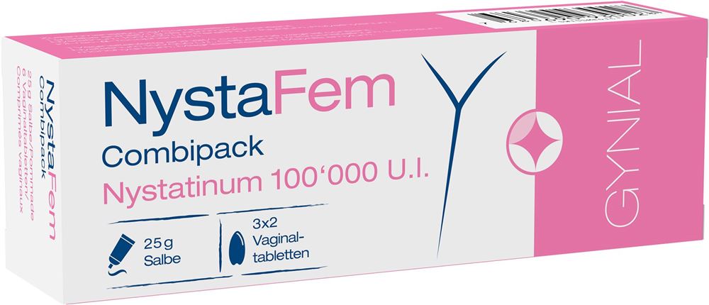Nystafem Combipack 100 000 U.I., Salbe und Vaginaltabletten