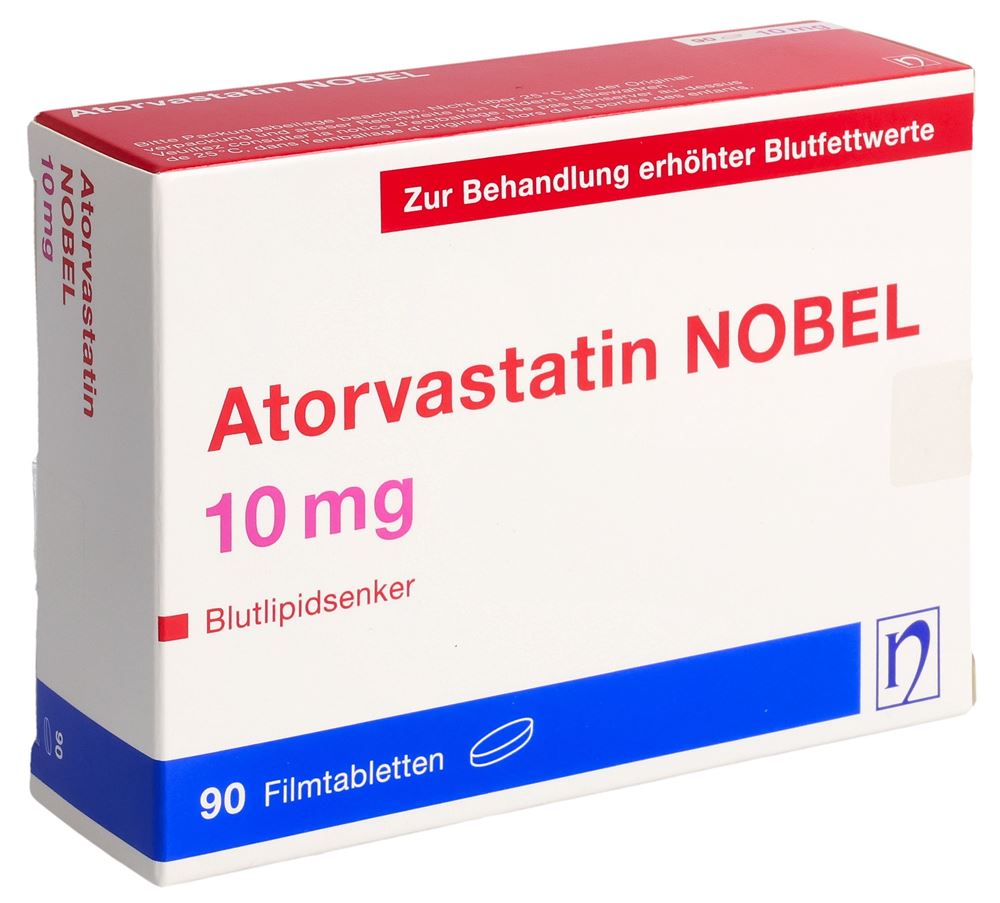 Atorvastatin NOBEL 10 mg, Filmtabletten