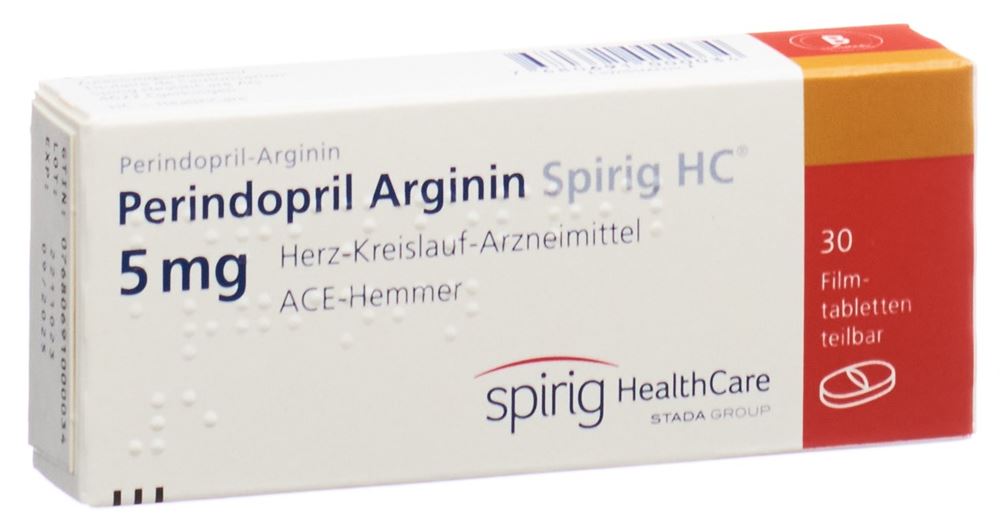 PERINDOPRIL ARGININE Spirig HC 5 mg 30 pce