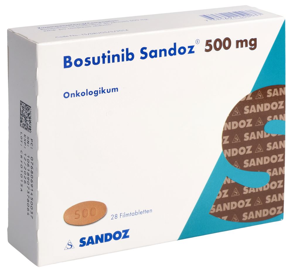 Bosutinib Sandoz 500 mg, Filmtabletten