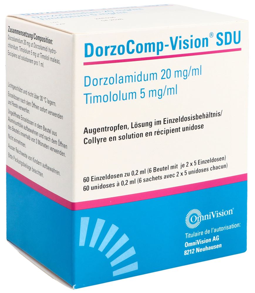 DorzoComp-Vision SDU 20 mg/ml + 5mg/ml, Augentropfen