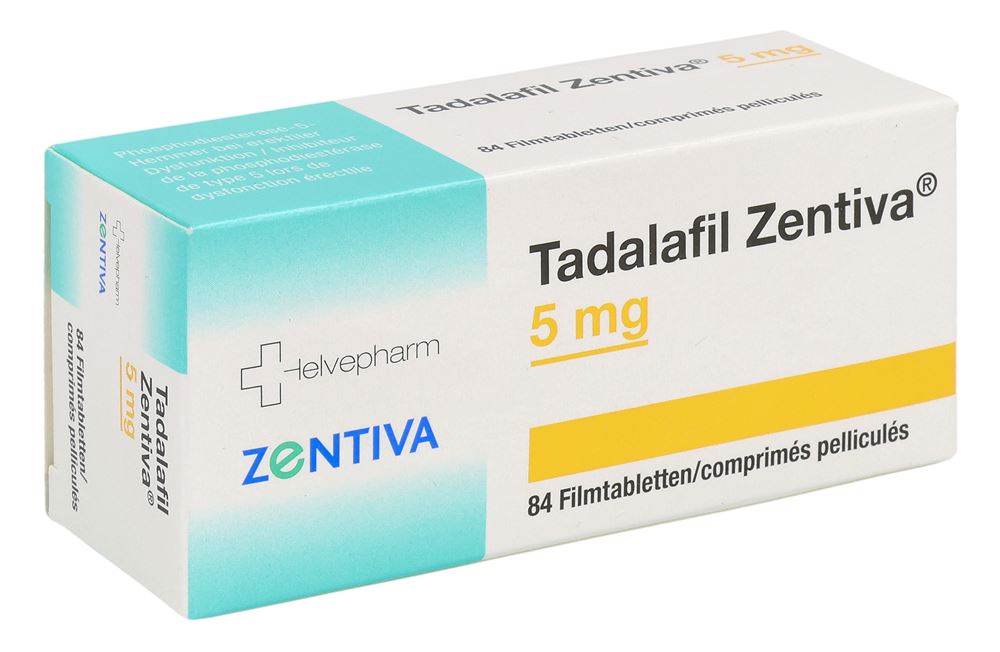 Tadalafil Zentiva 5 mg, Filmtabletten