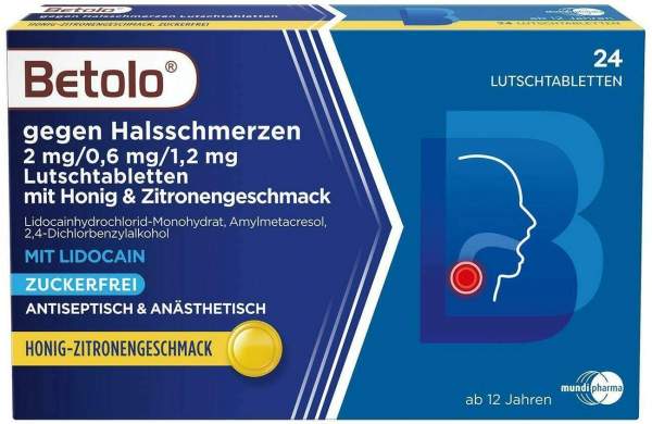 Betolo, Lutschtabletten mit Honig-Zitronengeschmack