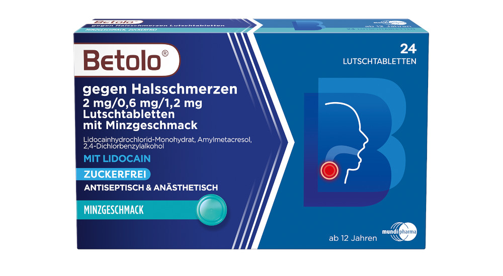 Betolo, Lutschtabletten mit Honig-Zitronengeschmack