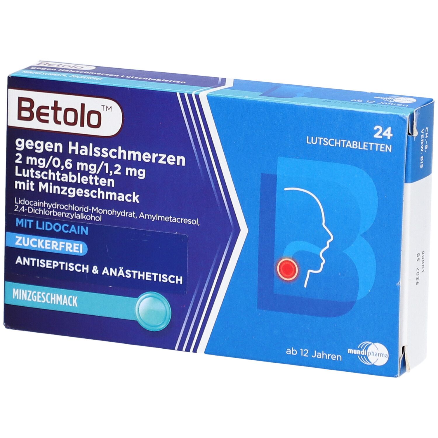 Betolo, Lutschtabletten mit Orangengeschmack