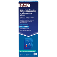 Betolo, Spray zur Anwendung in der Mundhöhle, Lösung