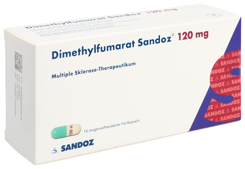 DIMETHYLFUMARATE Sandoz caps 120 mg 14 pce