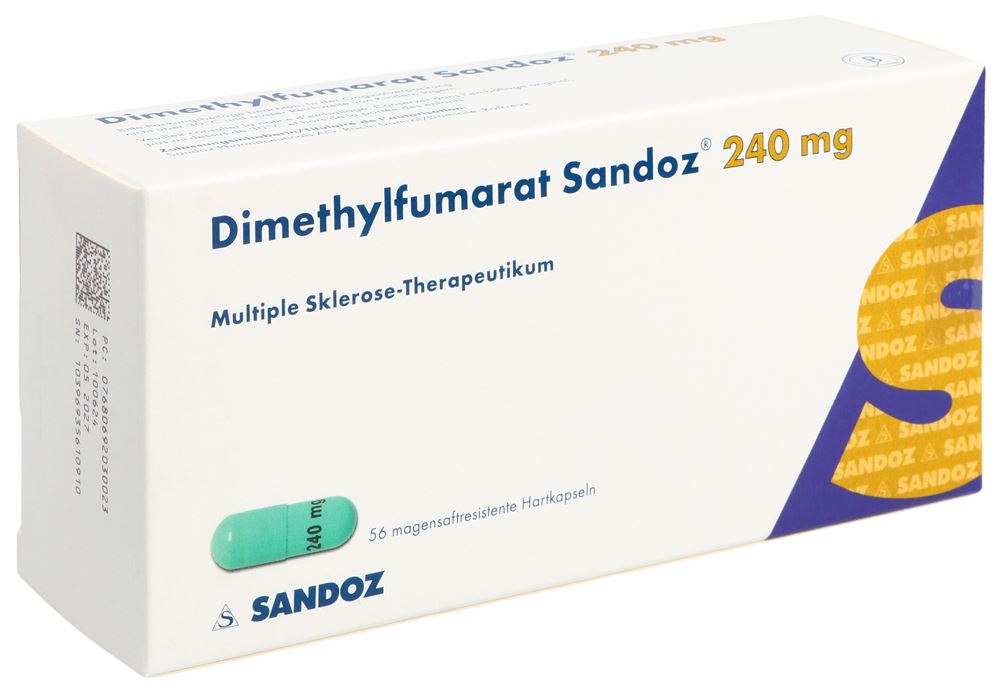 Dimethylfumarat Sandoz 240 mg, magensaftresistente Hartkapseln