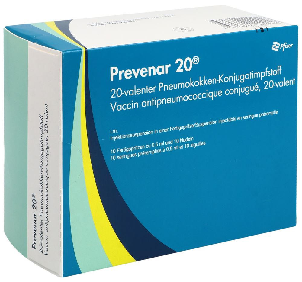 Prevenar 20, Injektionssuspension in einer Fertigspritze