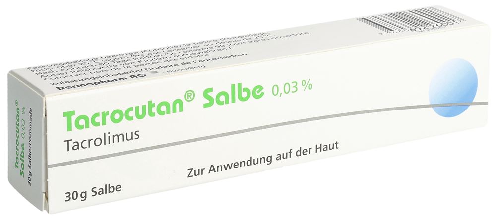 Tacrocutan 0,03%, Salbe