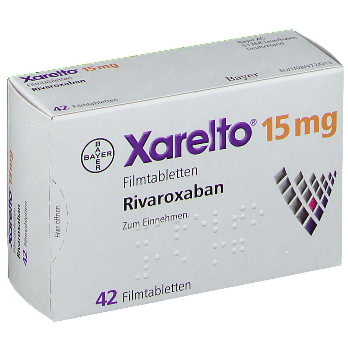 Rivaroxaban Bayer 15 mg, Filmtabletten