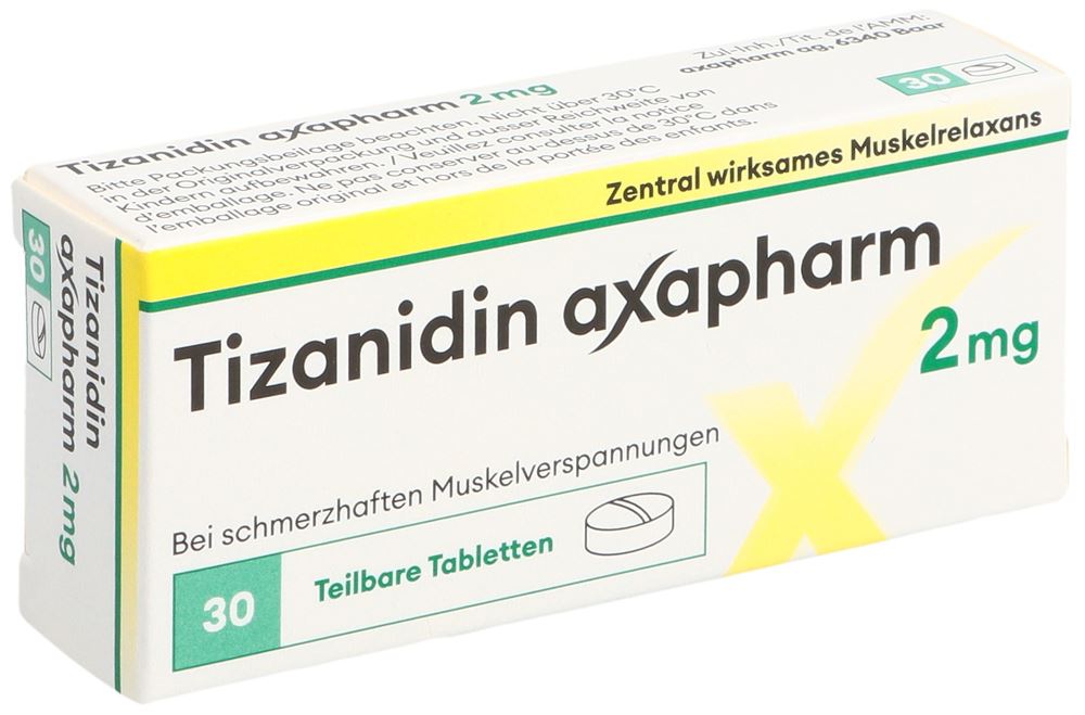 Tizanidin axapharm 2 mg, Tabletten
