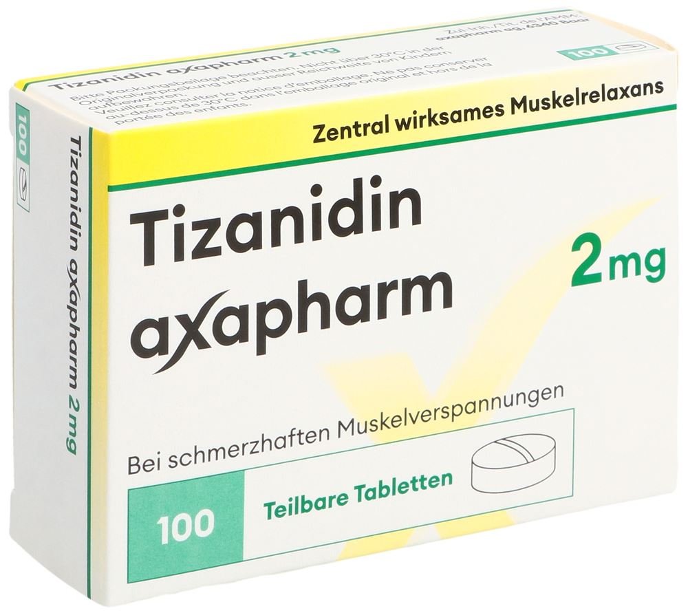 Tizanidin axapharm 2 mg, Tabletten