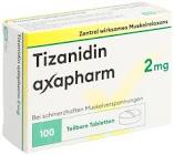 TIZANIDINE axapharm cpr 2 mg 100 pce