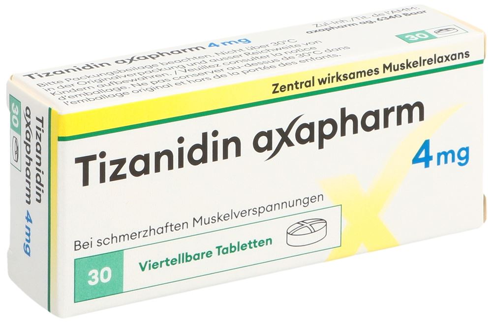 Tizanidin axapharm 4 mg, Tabletten