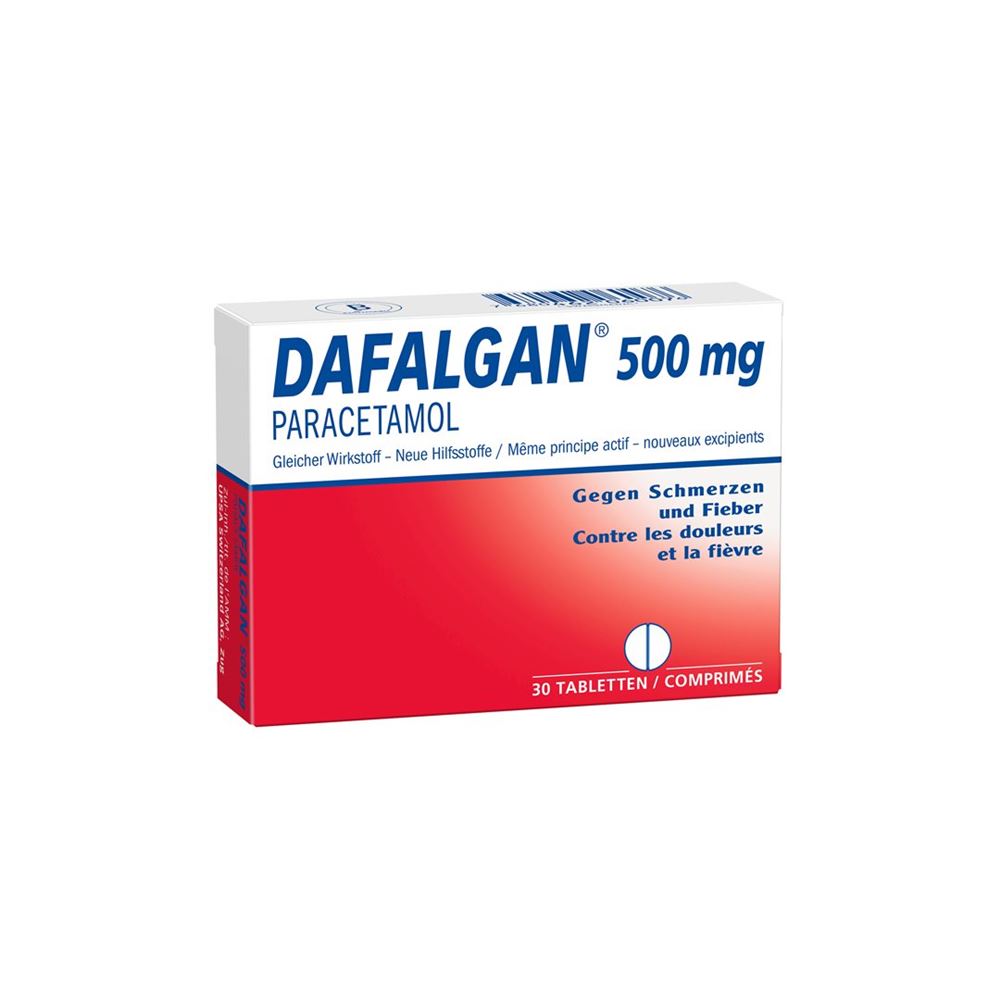 Dafalgan 500 mg, Tabletten