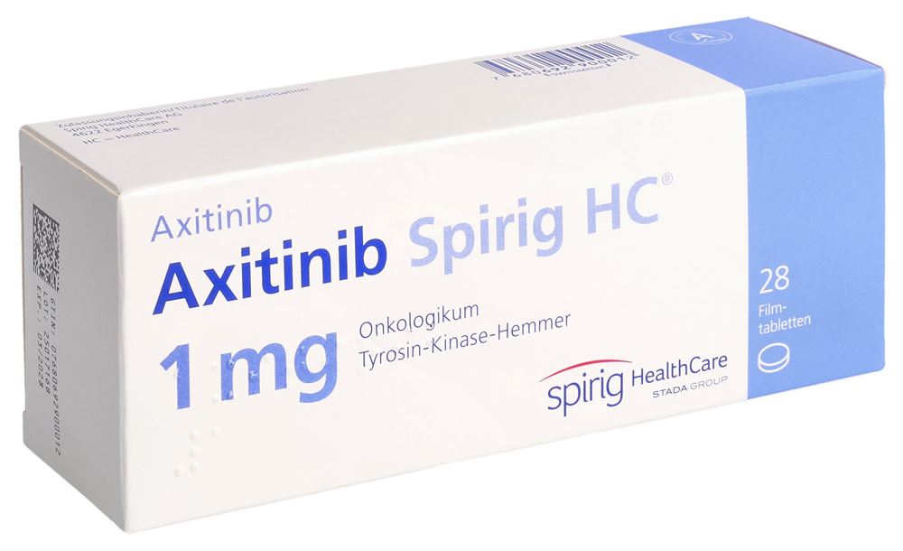 Axitinib Spirig HC 1 mg, Filmtabletten