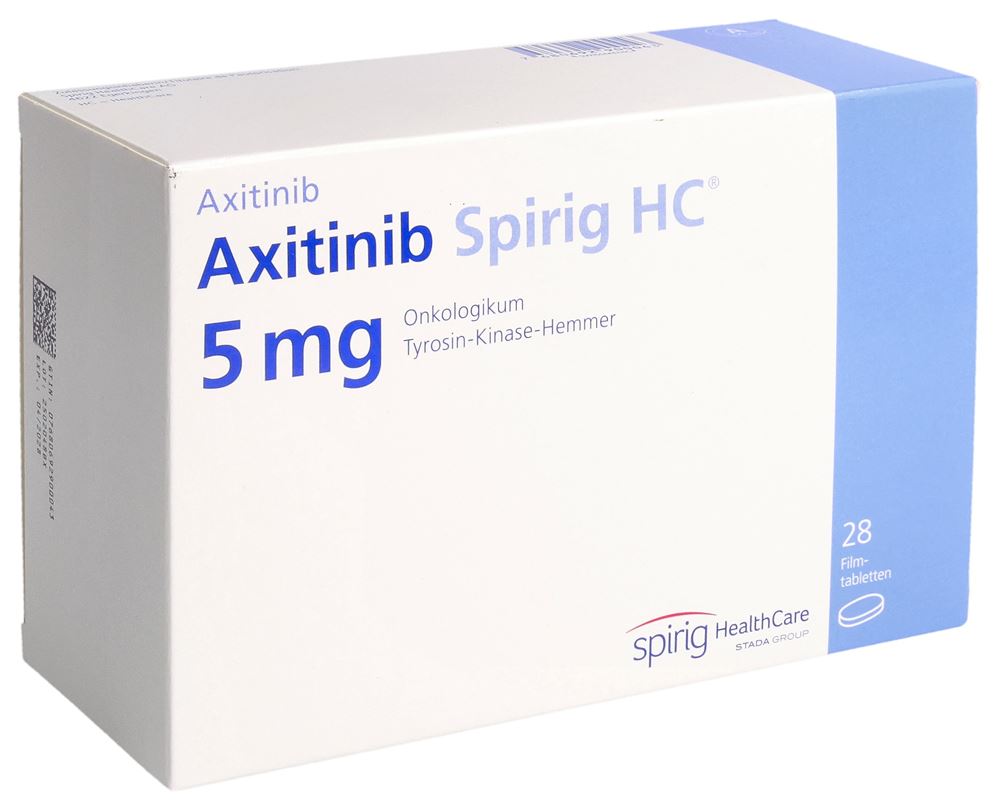 AXITINIB Spirig HC cpr pellic 5 mg 28 pce