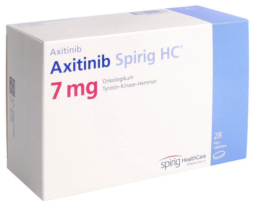 AXITINIB Spirig HC cpr pellic 7 mg 28 pce