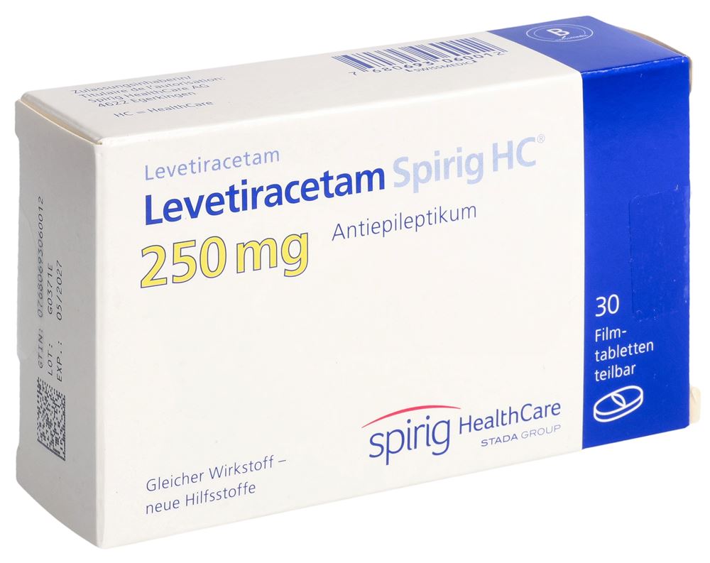 LEVETIRACETAM Spirig HC cpr pell 250 mg (n) 30 pce