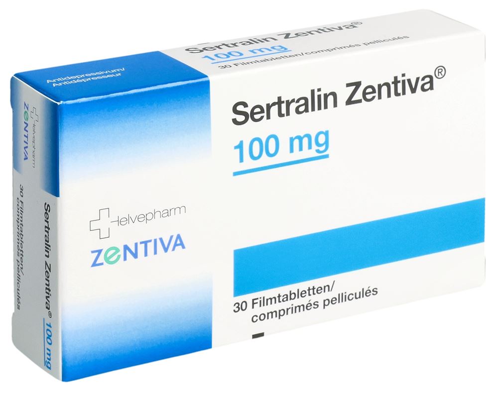 Sertralin Zentiva 100 mg, Filmtabletten
