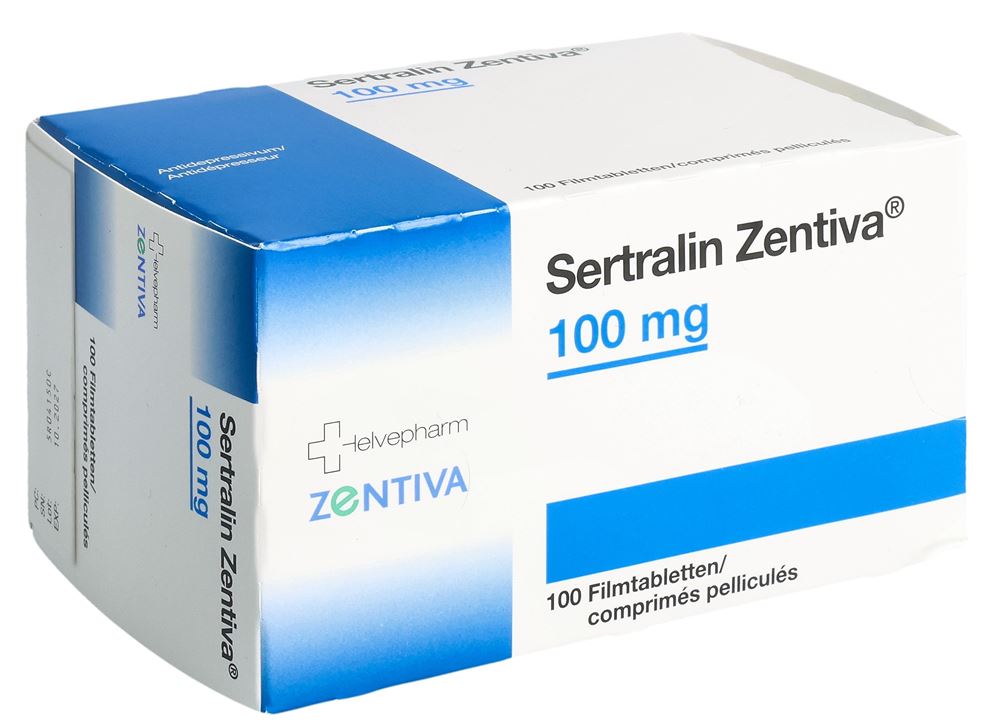 Sertralin Zentiva 100 mg, Filmtabletten