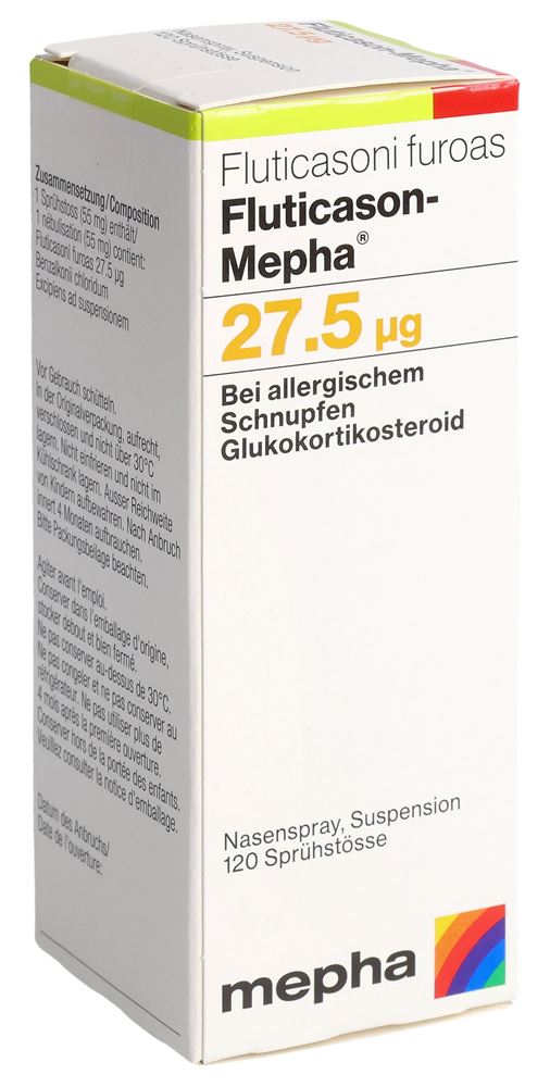 Fluticason-Mepha 27.5 μg, Nasenspray, Suspension