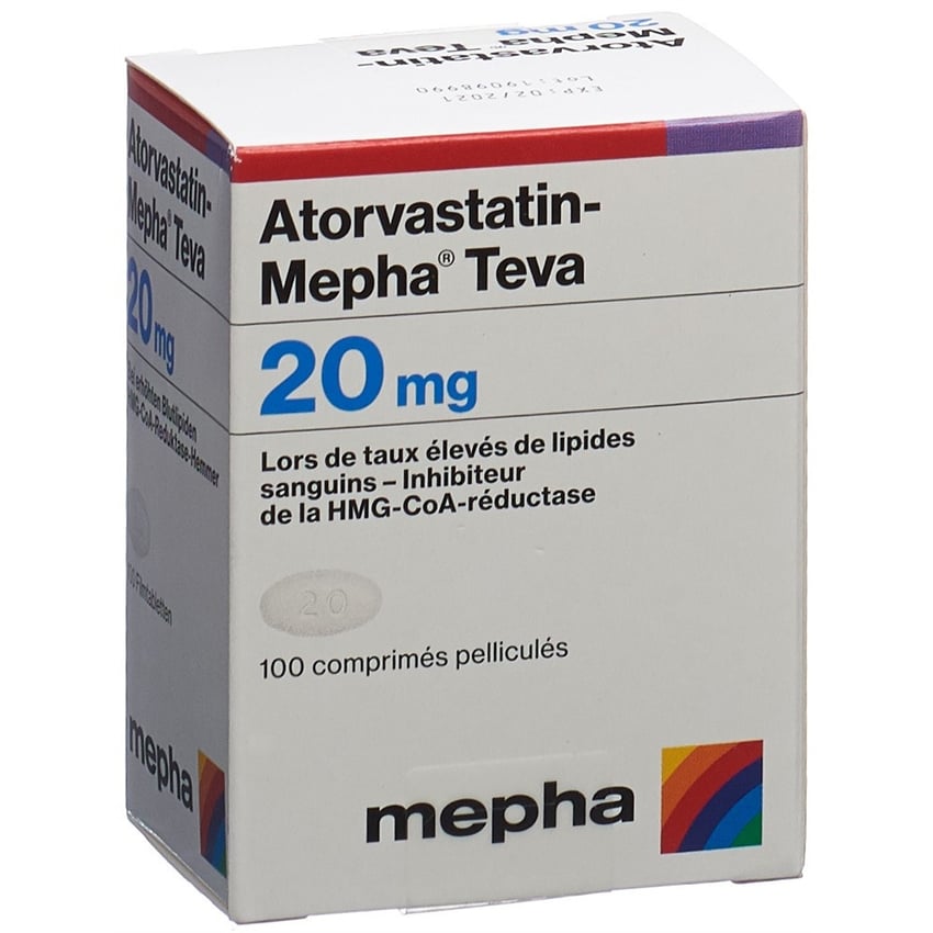 ATORVASTATIN MEPHA cpr pell 20 mg 90 pce