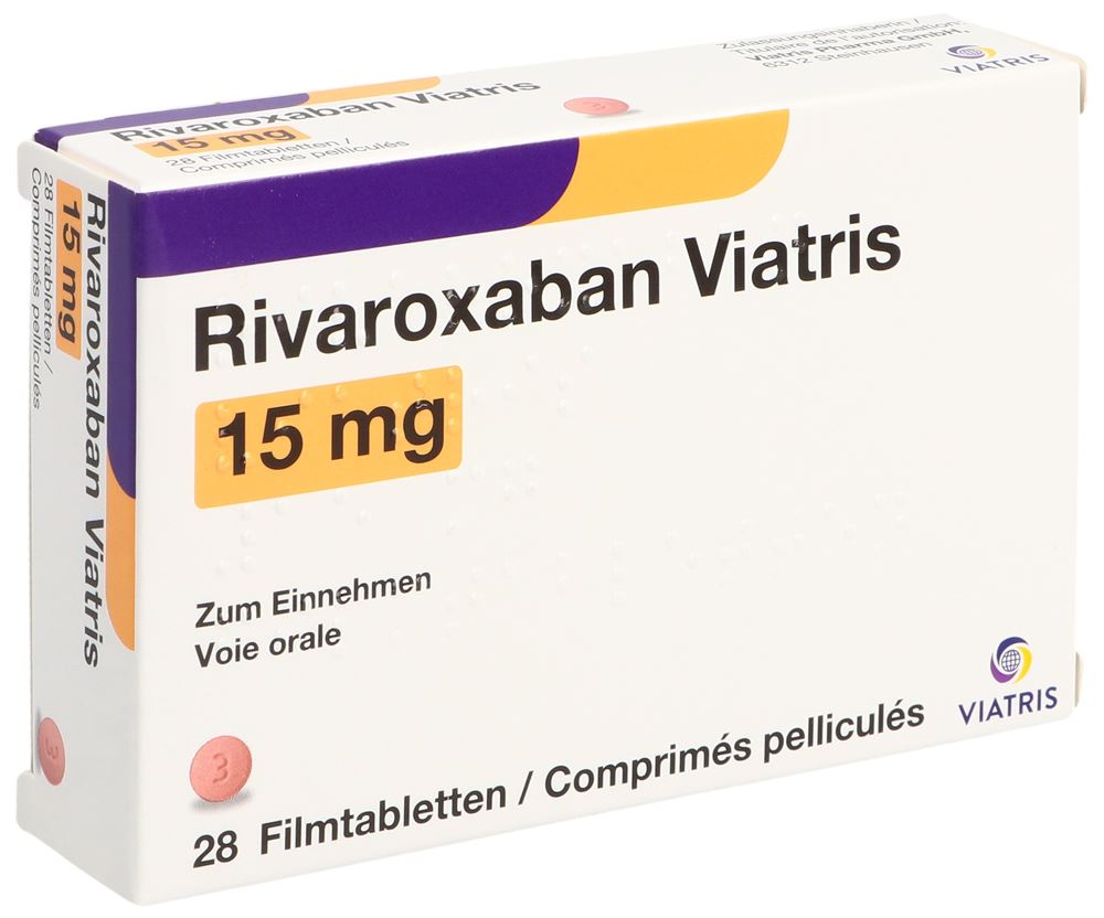 Rivaroxaban Viatris 15 mg, Filmtabletten