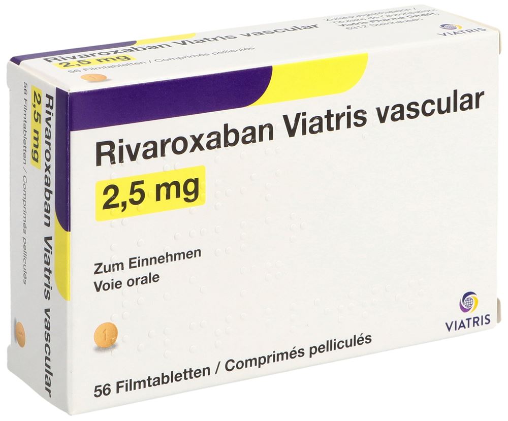 Rivaroxaban Viatris vascular 2,5 mg, Filmtabletten