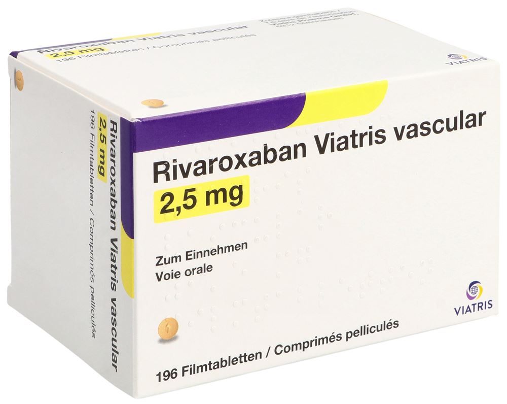 Rivaroxaban Viatris vascular 2,5 mg, Filmtabletten