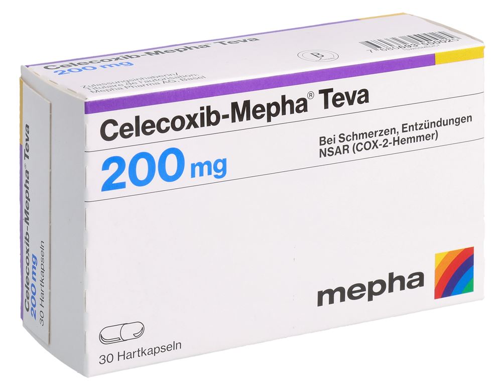 Celecoxib-Mepha Teva 200 mg, Hartkapseln