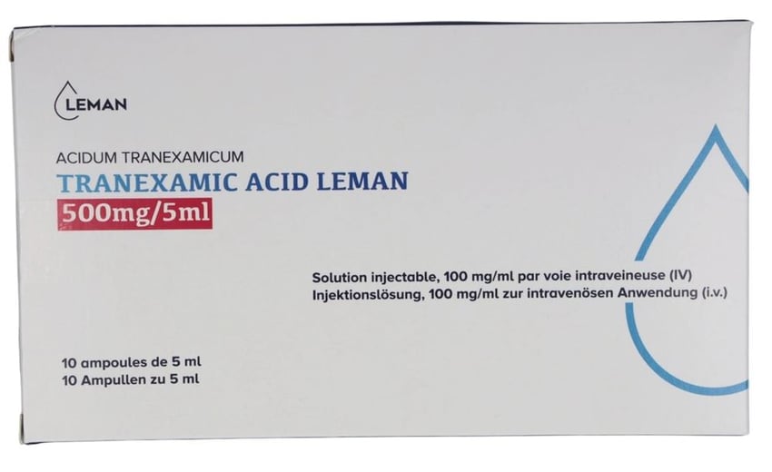 Tranexamic acid Leman 500 mg/5 ml, solution injectable
