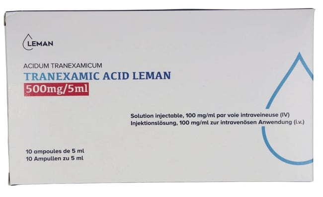 TRANEXAMIC ACID Leman 1000 mg/10ml amp 10 pce