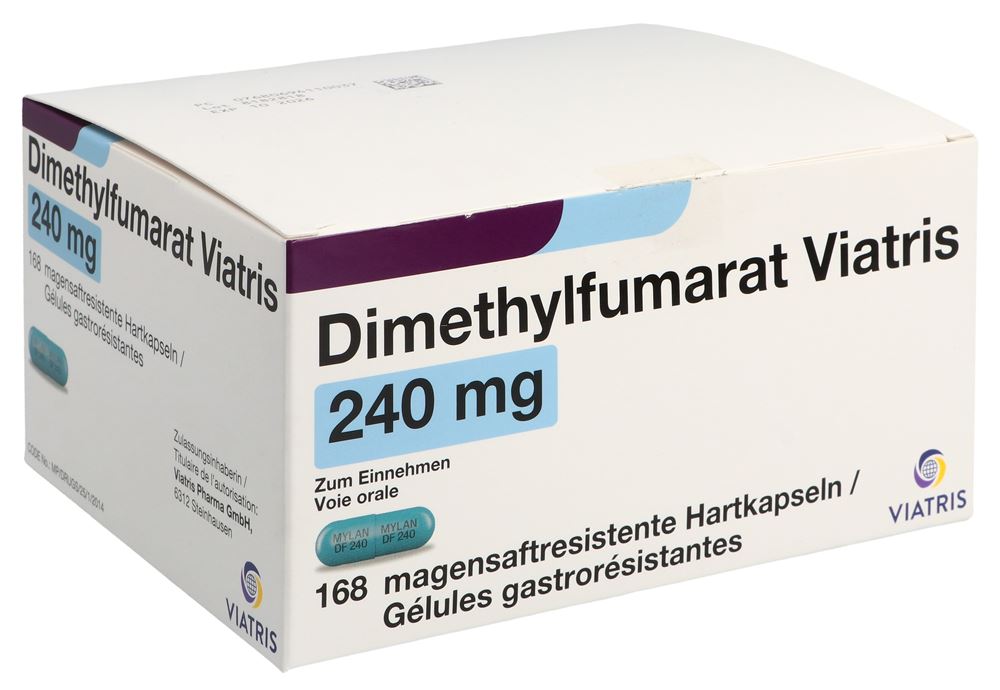 DIMETHYLFUMARAT Viatris caps 240 mg 168 pce