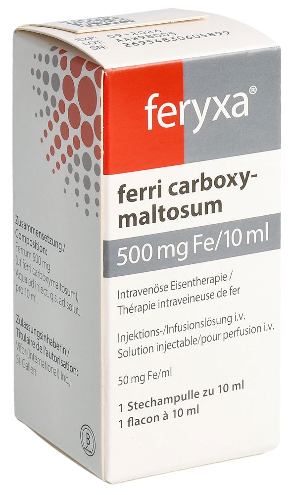 Feryxa 500 mg / 10 ml, Dispersion zur Injektion/Infusion