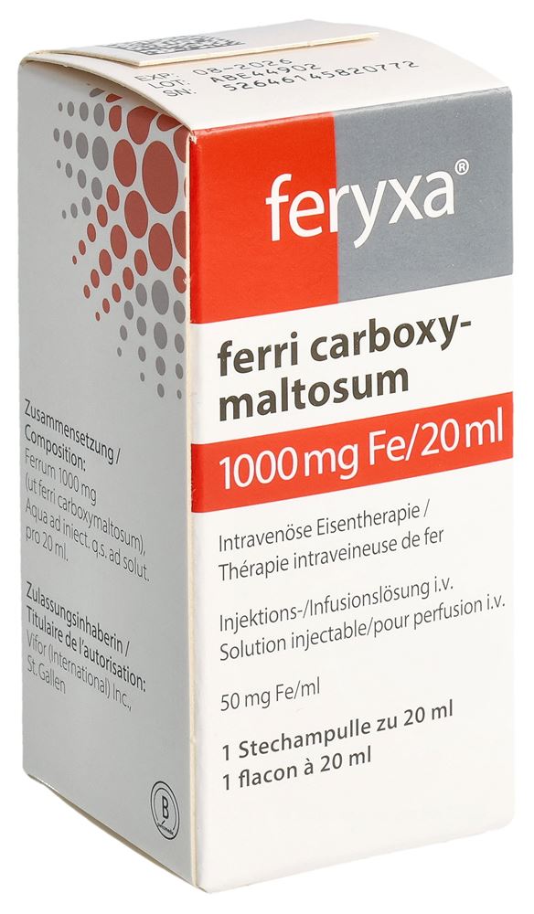 Feryxa 1000 mg / 20 ml, Dispersion zur Injektion/Infusion