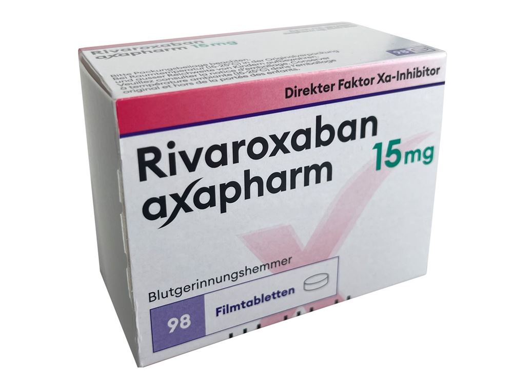 Rivaroxaban axapharm 15 mg, Filmtabletten