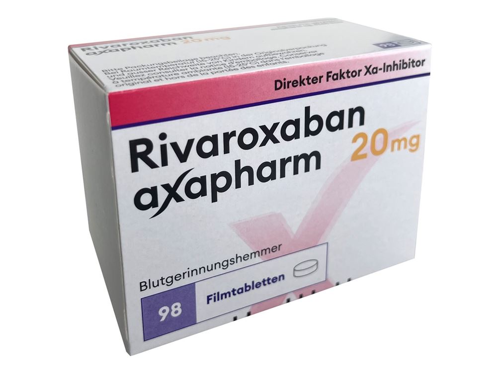 Rivaroxaban axapharm 20 mg, Filmtabletten