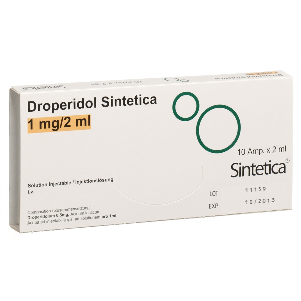 Droperidol Aguettant 1.25 mg/ml, solution injectable