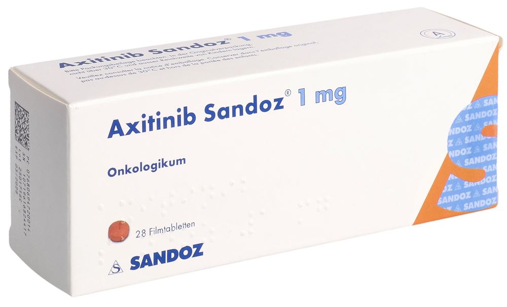 AXITINIB Sandoz cpr pell 1 mg 28 pce