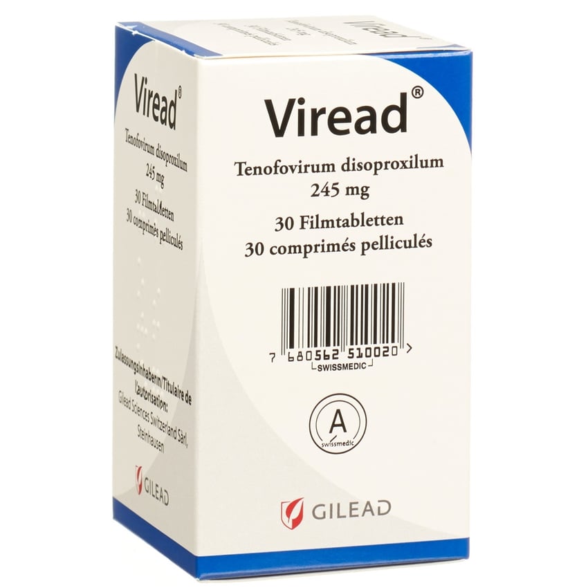 VIREAD (IP-NOVA) cpr pell 245 mg fl 30 pce