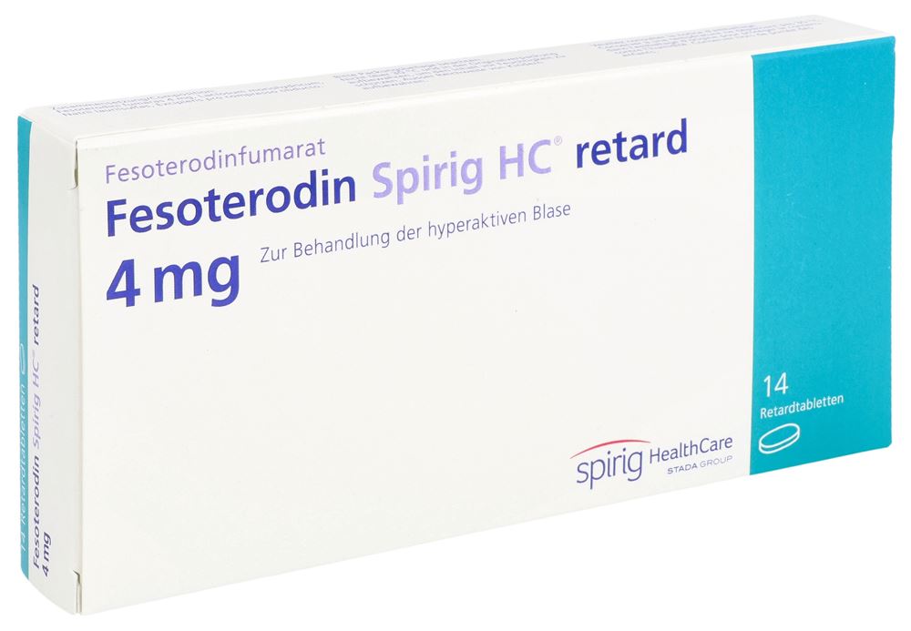 Fesoterodin Spirig HC retard 4 mg, Retardtabletten