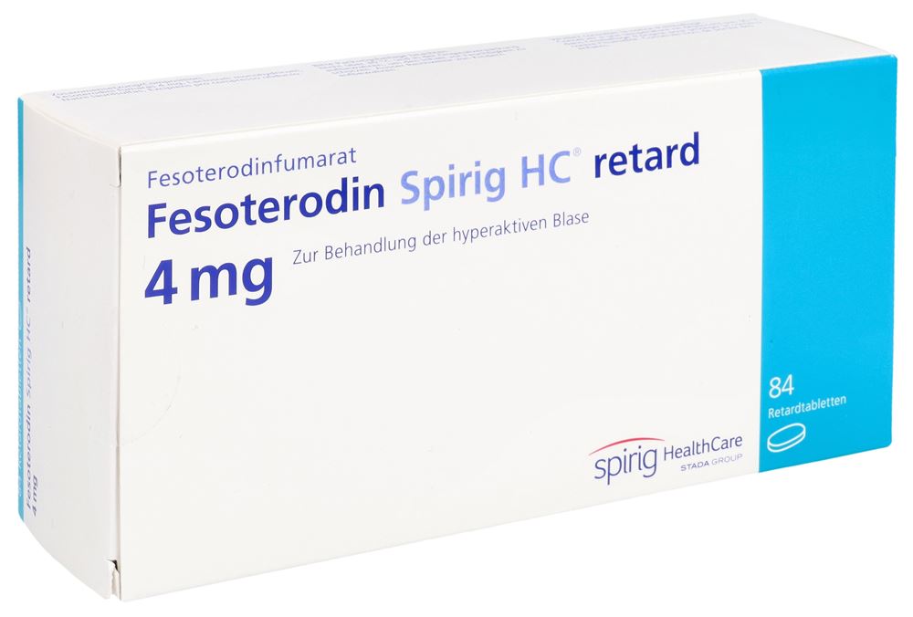 Fesoterodin Spirig HC retard 4 mg, Retardtabletten