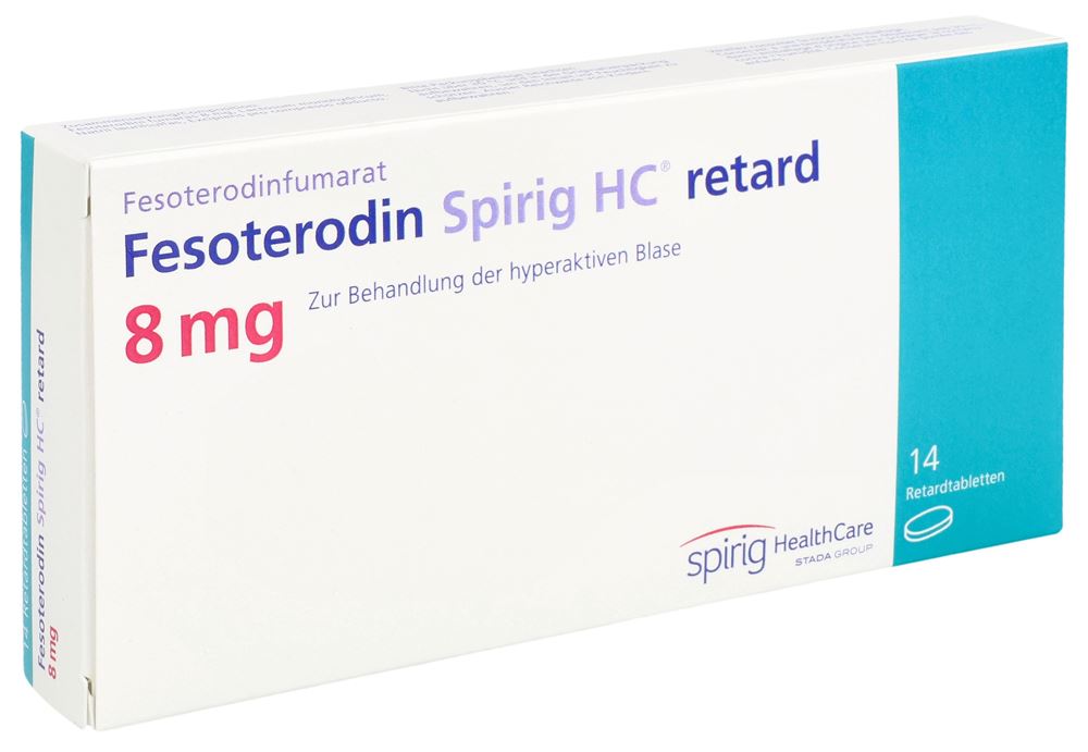 Fesoterodin Spirig HC retard 8 mg, Retardtabletten