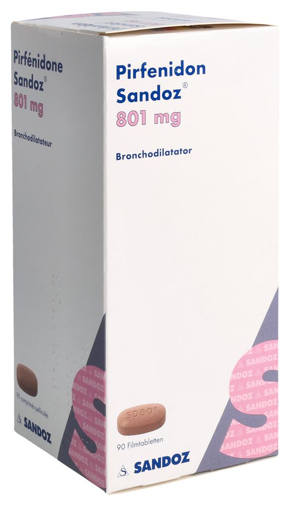 Pirfenidon Sandoz 801 mg, Filmtabletten