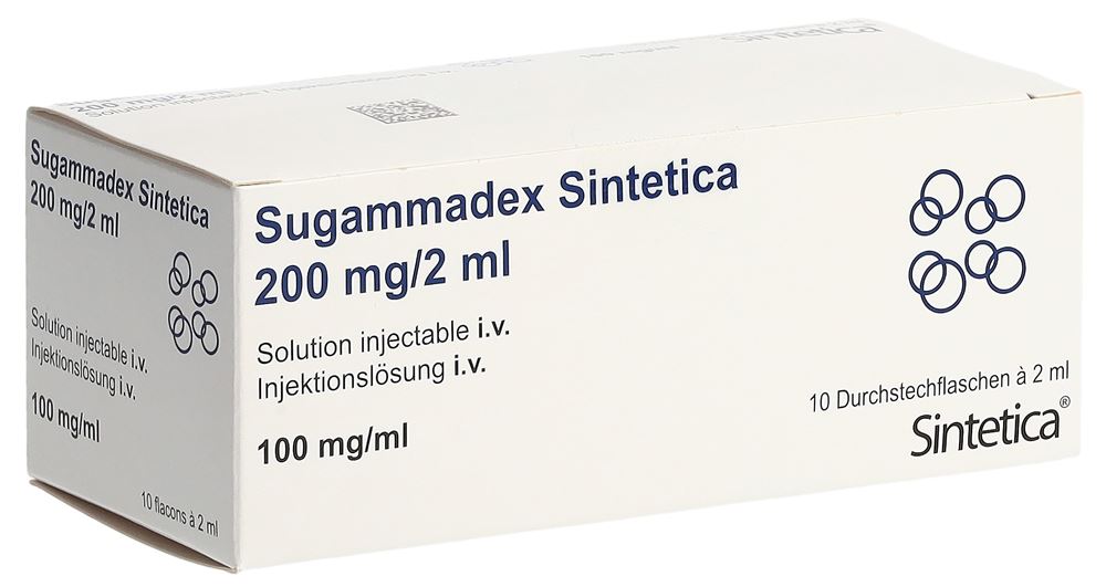 Sugammadex Sintetica 200 mg/2 ml, soluzione iniettabile