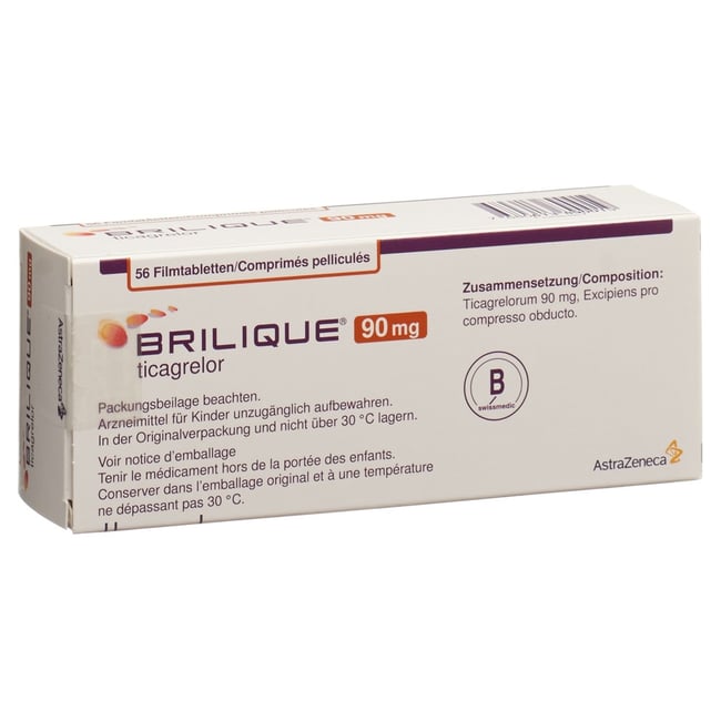 TICAGRELOR axapharm cpr pell 90 mg 56 pce